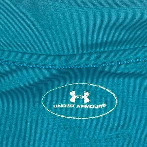 Under Armour Cold Gear Mock Turquoise Long Sleeve Women's Tee - Picture 7 of 9